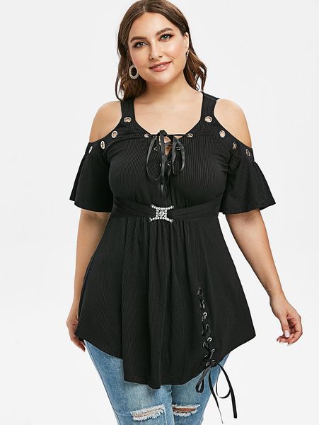 t-shirt rosegal plus size women fashion tshirts black gothic lace panel zip decor handkerchief or cold shoulder long sleeves tees, White
t-shirt rosegal plus size women fashion tshirts black gothic lace panel zip decor handkerchief or cold shoulder long sleeves tees, White