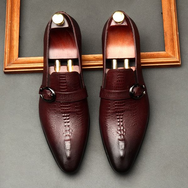 mens penny loafers crocodile print genuine leather wedding party casual men dress shoe black burgundy fashion formal male flats
mens penny loafers crocodile print genuine leather wedding party casual men dress shoe black burgundy fashion formal male flats