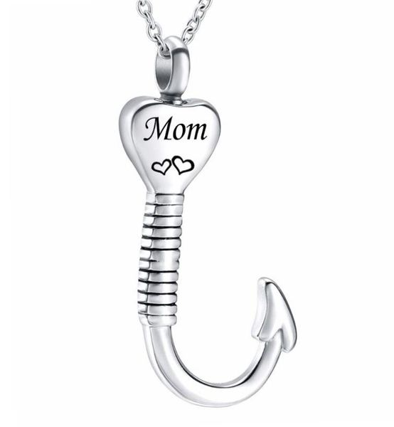 new titanium steel cremation fish hook heart pendant keepsake urn necklace for ashes memorial jewelry memento8855661, Silver
new titanium steel cremation fish hook heart pendant keepsake urn necklace for ashes memorial jewelry memento8855661, Silver