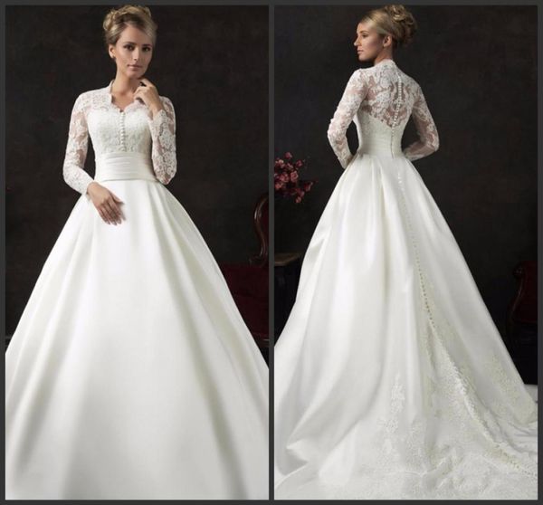 count train wedding dresses long sleeve iullsion bodice jewel neck covered bottons elegant lace appliques wonderful beautiful1857023, White
count train wedding dresses long sleeve iullsion bodice jewel neck covered bottons elegant lace appliques wonderful beautiful1857023, White