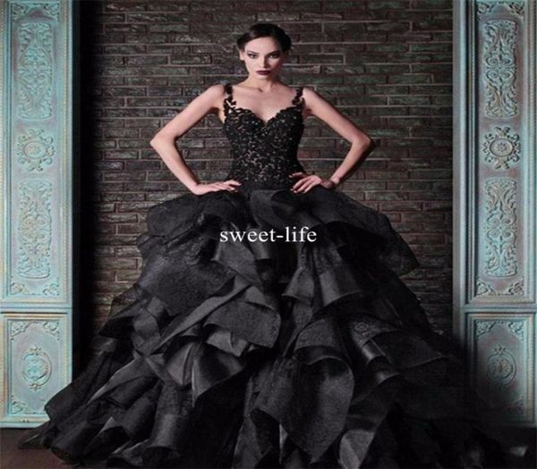 rami kadi black 2019 ball gown wedding dresses spaghetti straps vintage lace ruffles satin puffy gothic bridal formal dress weddin3477102, White
rami kadi black 2019 ball gown wedding dresses spaghetti straps vintage lace ruffles satin puffy gothic bridal formal dress weddin3477102, White