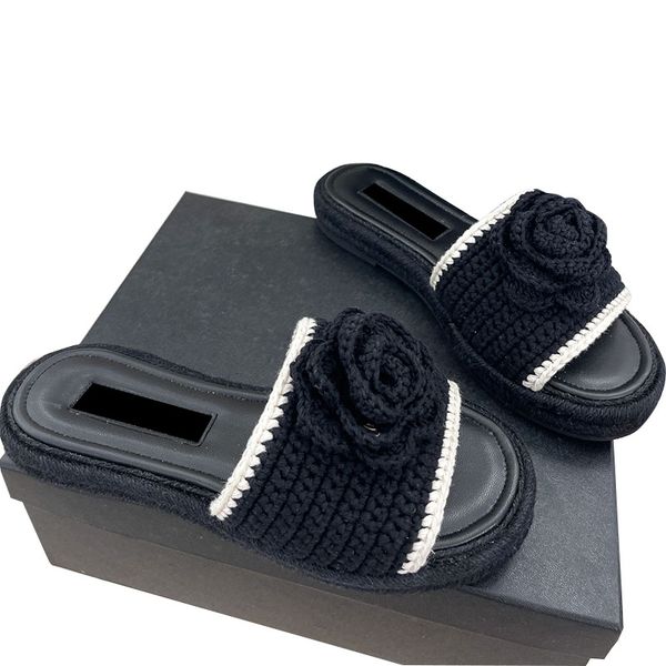 womens woollen knitting slippers slip on platform heels sandals retro black slides ladies mules girls outdoor casual shoe for party luxurys
womens woollen knitting slippers slip on platform heels sandals retro black slides ladies mules girls outdoor casual shoe for party luxurys