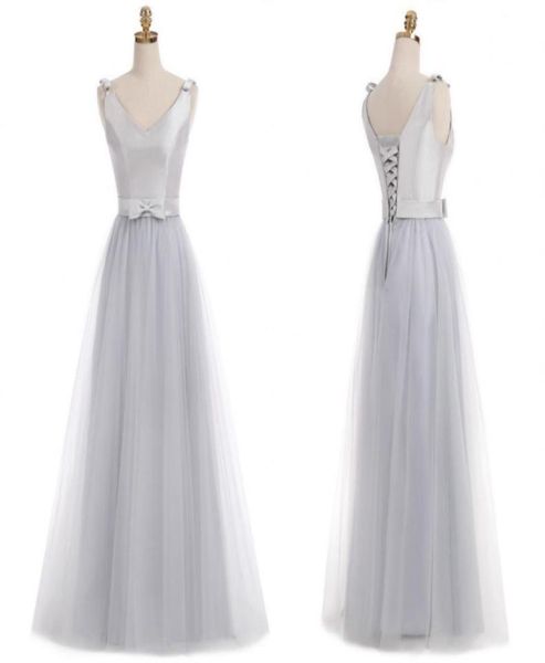 real 2021 silver junior bridesmaid dresses v neck sleeveless a line floor length long tulle with bow bridesmaid dresses5505388, Blue;red
real 2021 silver junior bridesmaid dresses v neck sleeveless a line floor length long tulle with bow bridesmaid dresses5505388, Blue;red