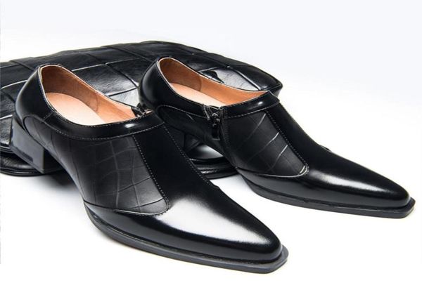 dress shoes pointed toe genuine leather men high heel men039s england trends business man height increasing elevator2557476, Black
dress shoes pointed toe genuine leather men high heel men039s england trends business man height increasing elevator2557476, Black
