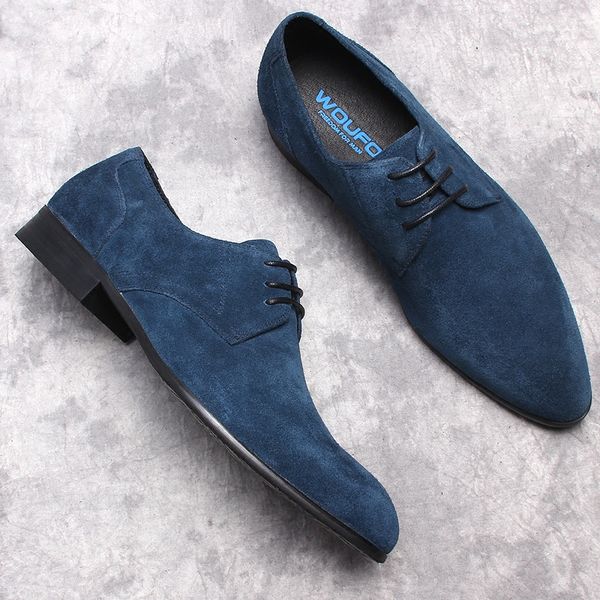 luxury suede men genuine cow leather oxford shoes pointed toe black blue formal dress mens wedding lace up office shoes for men
luxury suede men genuine cow leather oxford shoes pointed toe black blue formal dress mens wedding lace up office shoes for men