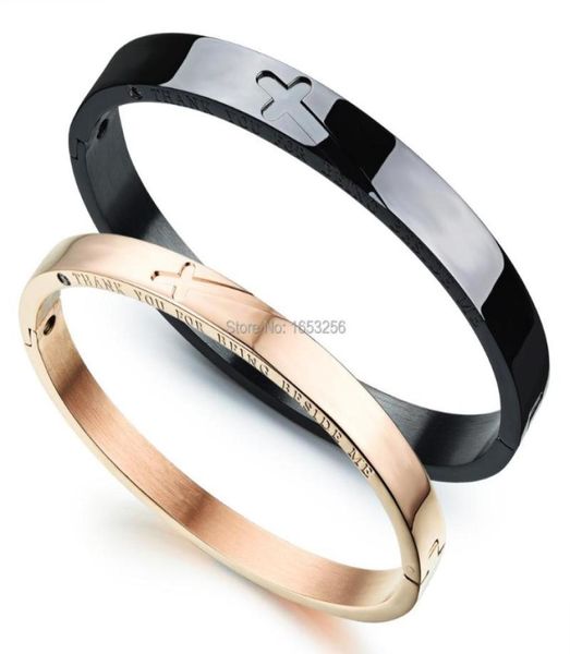 lover039s his and hers couple promise jewelry gifts stainless steel cross smooth bracelet wife husbaand gift bangle4116025, Black
lover039s his and hers couple promise jewelry gifts stainless steel cross smooth bracelet wife husbaand gift bangle4116025, Black