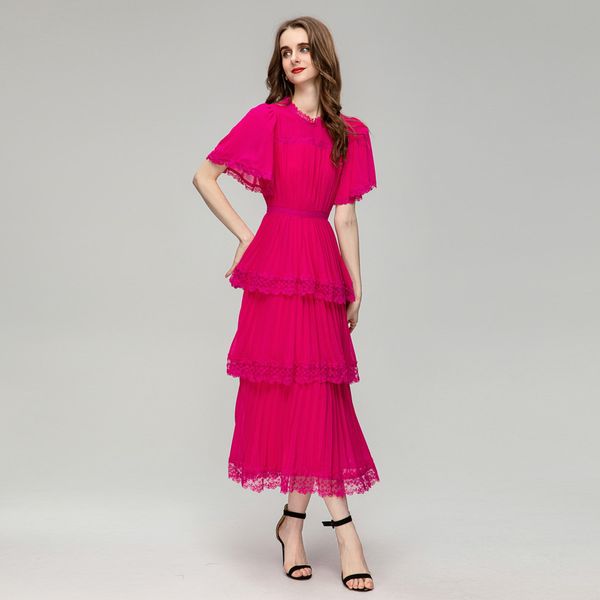62 2023 runway dress crew neck short sleeve red white kint dress empire brand same style dress flora print womens clothes sh, Black
62 2023 runway dress crew neck short sleeve red white kint dress empire brand same style dress flora print womens clothes sh, Black