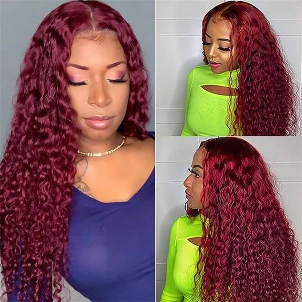 wine-red wool roll deep wave frontal wig hd transparent curly human hair brazilian wigs for women red lace water wave 99j burgundy lace fron, Black;brown
wine-red wool roll deep wave frontal wig hd transparent curly human hair brazilian wigs for women red lace water wave 99j burgundy lace fron, Black;brown