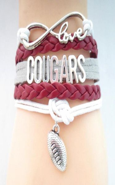 jewelry infinity love cougars football team bracelet maroon white wristband friendship gifts b091919749841, Golden;silver
jewelry infinity love cougars football team bracelet maroon white wristband friendship gifts b091919749841, Golden;silver