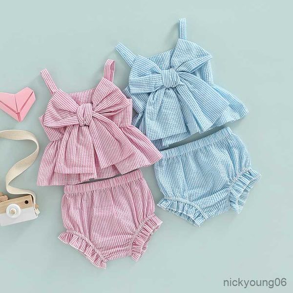 clothing sets summer baby girls cute clothes 2pcs striped printed sleeveless big bowknot sling andhigh waist shorts, White
clothing sets summer baby girls cute clothes 2pcs striped printed sleeveless big bowknot sling andhigh waist shorts, White