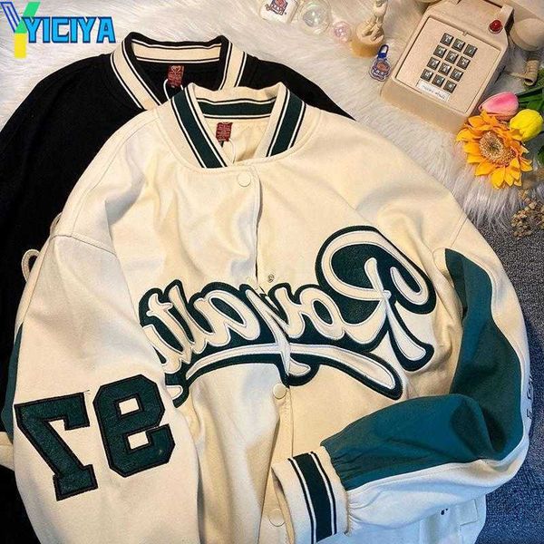 yiciya men's jackets harajuku bomber women coat couple baseball jacket 2023 autumn boyfriend style varsity hiphop streetwear, Black;brown
yiciya men's jackets harajuku bomber women coat couple baseball jacket 2023 autumn boyfriend style varsity hiphop streetwear, Black;brown