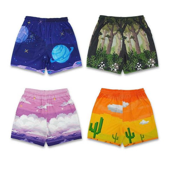 new trendy shorts with digital printing for muscular men's sports pants with large mesh for breathability s, White;black
new trendy shorts with digital printing for muscular men's sports pants with large mesh for breathability s, White;black