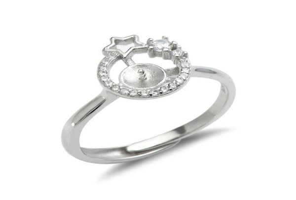 star ring settings 925 sterling silver blanks cubic zirconia ring semi mounting for pearl 5 pieces7906814, Slivery;crystal
star ring settings 925 sterling silver blanks cubic zirconia ring semi mounting for pearl 5 pieces7906814, Slivery;crystal