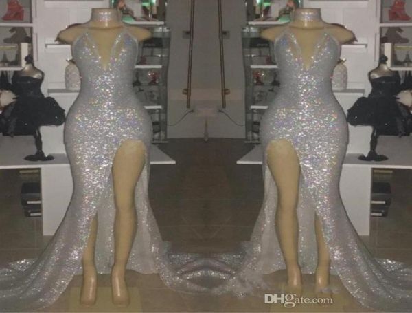 silver vneck sleeveless mermaid long prom dresses halter backless plus size split formal party evening gowns bc06337255646, Black
silver vneck sleeveless mermaid long prom dresses halter backless plus size split formal party evening gowns bc06337255646, Black