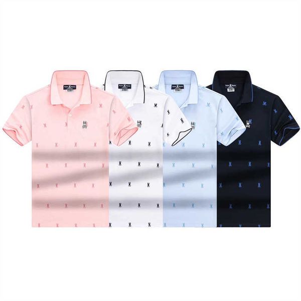 men's skull rabbit psycho bunny polo shirt short sleeve flocking printing cartoon embroidery pattern fashion brand casual men and women, White;black
men's skull rabbit psycho bunny polo shirt short sleeve flocking printing cartoon embroidery pattern fashion brand casual men and women, White;black