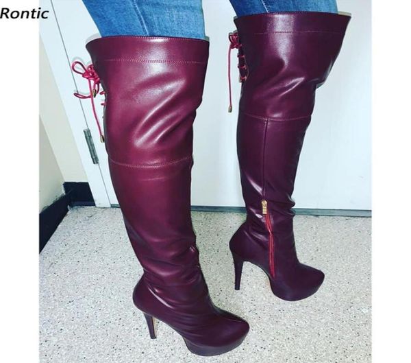 rontic leg data customize women winter over the knee boots stiletto heels round toe gorgeous burgundy party shoes us size 5208620095, Black
rontic leg data customize women winter over the knee boots stiletto heels round toe gorgeous burgundy party shoes us size 5208620095, Black