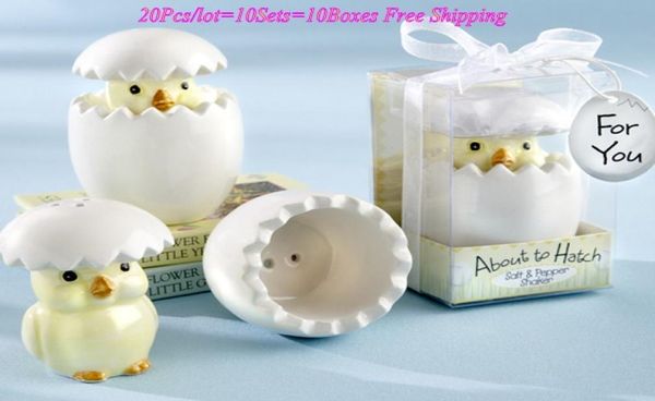 20pcslot10sets wedding souvenirs of about to hatch ceramic baby chick salt and pepper shakers favor for baby shower party favor4320529
20pcslot10sets wedding souvenirs of about to hatch ceramic baby chick salt and pepper shakers favor for baby shower party favor4320529