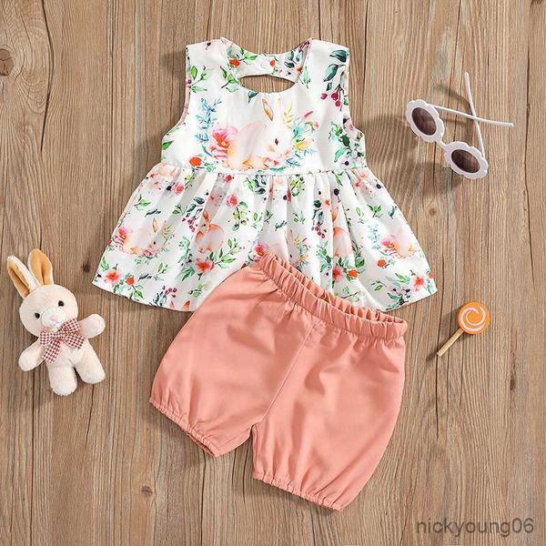 clothing sets summer newborn baby girl clothes sleeveless round neck floral rabbit print vest solid shorts baby's, White
clothing sets summer newborn baby girl clothes sleeveless round neck floral rabbit print vest solid shorts baby's, White