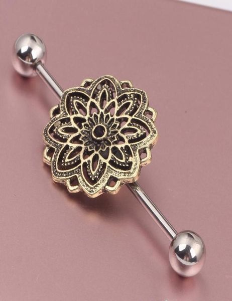 steel flower industrial barbell piercing earring tragus cartilage rings body jewelry helix earring stud catchers1478381, Silver
steel flower industrial barbell piercing earring tragus cartilage rings body jewelry helix earring stud catchers1478381, Silver