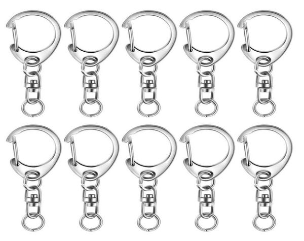 100pcs key ring key chain dsnap hook split keychain parts ring hardware with 8mm open jump and connector4484196, Silver
100pcs key ring key chain dsnap hook split keychain parts ring hardware with 8mm open jump and connector4484196, Silver