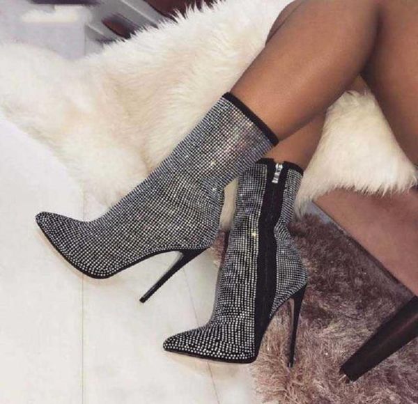 boots women glitter crystal boots party punch shoe super high heels woman fashion zip mid kuit boots ladies pumps large size 1019595, Black
boots women glitter crystal boots party punch shoe super high heels woman fashion zip mid kuit boots ladies pumps large size 1019595, Black