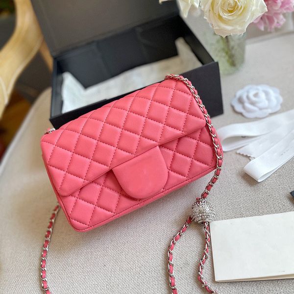 womens classic mini flap square bags with crush srass ball silver metal hardware matelasse chain crossbody shoulder adjustable strap designe
womens classic mini flap square bags with crush srass ball silver metal hardware matelasse chain crossbody shoulder adjustable strap designe