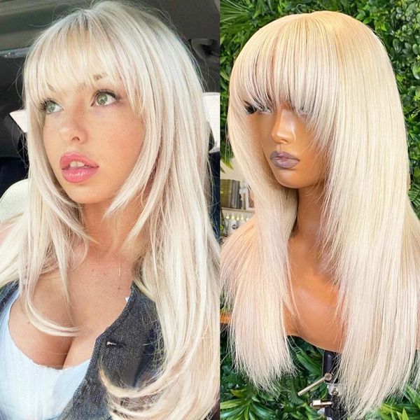 natural silk straight platinum synthetic lace front wig with bangs blonde hair heat resistant fiber cosplay daily wigs, Black
natural silk straight platinum synthetic lace front wig with bangs blonde hair heat resistant fiber cosplay daily wigs, Black