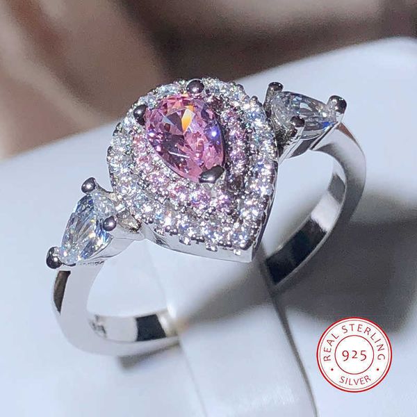 band rings new fashion pink cz wedding rings for women with zirconia water drop mariage bride ring party engagement jewelry gift aa230530, Silver
band rings new fashion pink cz wedding rings for women with zirconia water drop mariage bride ring party engagement jewelry gift aa230530, Silver
