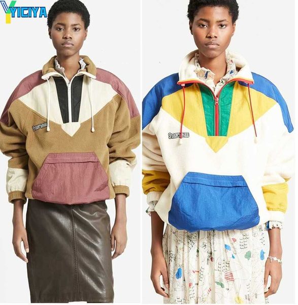 yiciya isabel marant etoile zip-up bomber jacket alphabet fleece zipper contrast splice polo pullover sweatshirt women long sleeve loose swe, Black;brown
yiciya isabel marant etoile zip-up bomber jacket alphabet fleece zipper contrast splice polo pullover sweatshirt women long sleeve loose swe, Black;brown