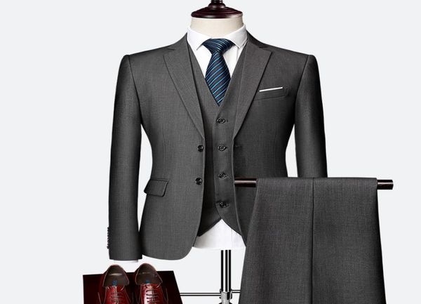 new fashion mens suits slim fit 2 button 3 pieces formal suit for wedding groom tuxedos prom party suit custom made men formal wea1020019, Black;gray
new fashion mens suits slim fit 2 button 3 pieces formal suit for wedding groom tuxedos prom party suit custom made men formal wea1020019, Black;gray