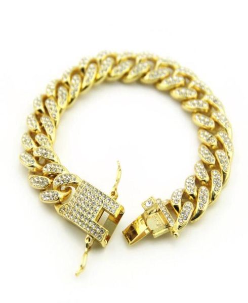 new color 12mm prong cuban link chains bracelets fashion hiphop jewelry 3 row rhinestones iced out braclets for men3538646, Black
new color 12mm prong cuban link chains bracelets fashion hiphop jewelry 3 row rhinestones iced out braclets for men3538646, Black