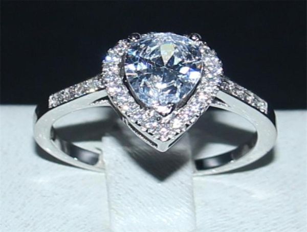 bohemian jewelry delicate pearshaped white diamond ring finger fashion 10kt white gold filled wedding bride rings for women gift4105700, Slivery;golden
bohemian jewelry delicate pearshaped white diamond ring finger fashion 10kt white gold filled wedding bride rings for women gift4105700, Slivery;golden