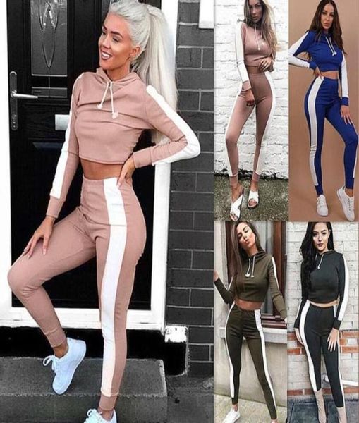 2020 women tracksuits sport suits sweatshirt and pants 2 pcs running set women gym fitness jogging sportswear ladies clothing5894619, Black;blue
2020 women tracksuits sport suits sweatshirt and pants 2 pcs running set women gym fitness jogging sportswear ladies clothing5894619, Black;blue