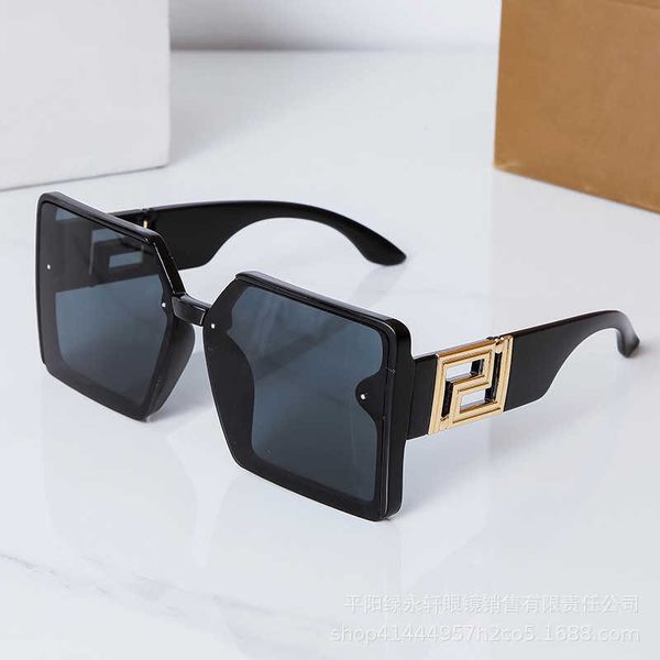 new uv protection big face thin sunglasses women summer, White;black