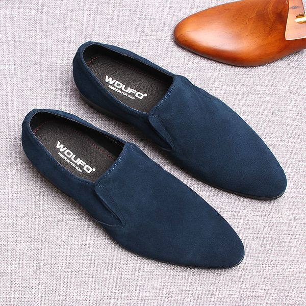 classic black blue mens suede loafer calf genuine leather handcrafted slip-on wedding dress shoes party formal shoe for men
classic black blue mens suede loafer calf genuine leather handcrafted slip-on wedding dress shoes party formal shoe for men