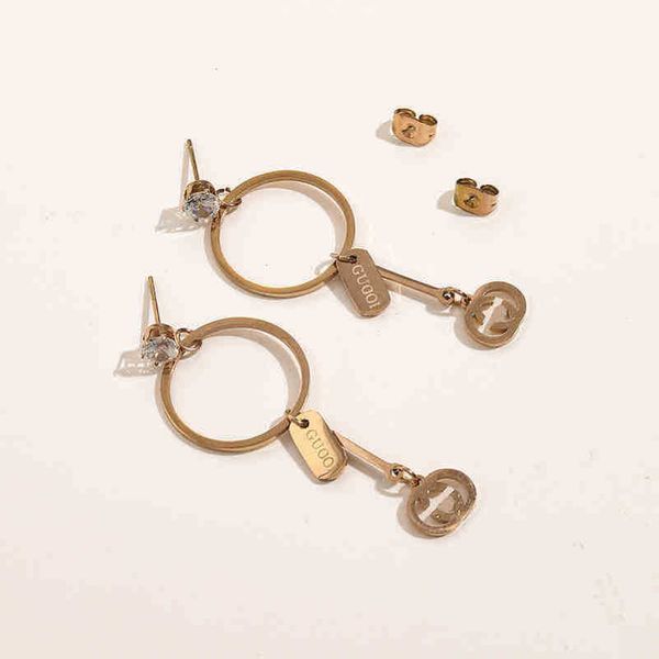 designer jewelry bracelet necklace ring stainless steel round women's temperament earrings, Golden
designer jewelry bracelet necklace ring stainless steel round women's temperament earrings, Golden