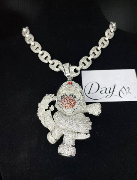 hip hop iced out gold sliver color red nose clown pendant cartoon character mens hiphop jewelry2123557, Silver
hip hop iced out gold sliver color red nose clown pendant cartoon character mens hiphop jewelry2123557, Silver