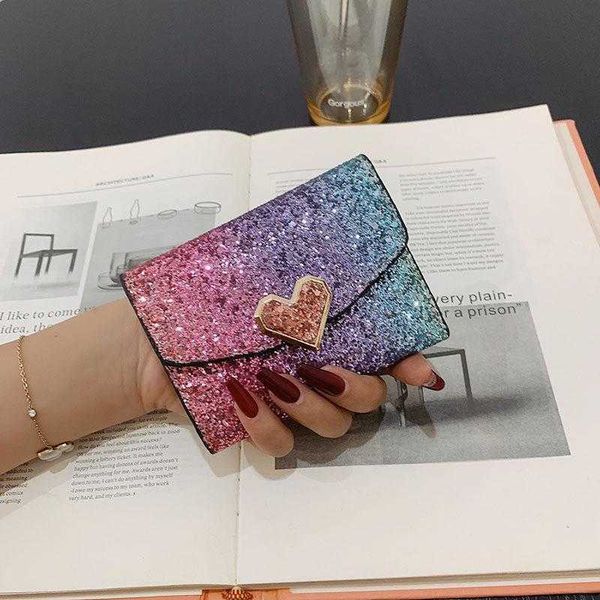 wallet womens sequined three folding bag korean niche design coin purse internet celebrity high end short, Red;black
wallet womens sequined three folding bag korean niche design coin purse internet celebrity high end short, Red;black