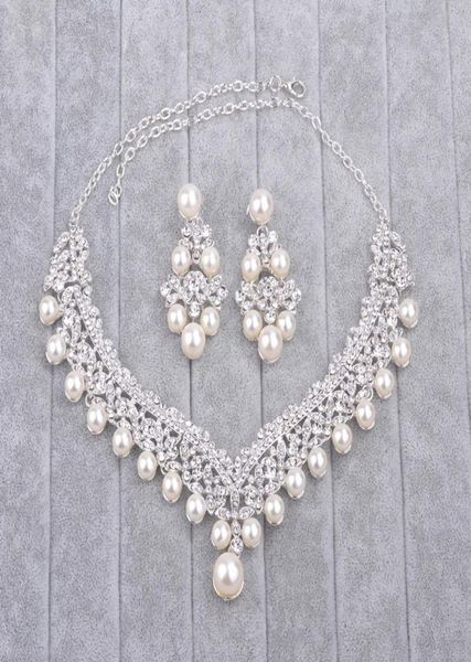 bling bling bridal necklace earring earclip pierced earrings pearls crystals wedding bridal jewelry sets 619592, White
bling bling bridal necklace earring earclip pierced earrings pearls crystals wedding bridal jewelry sets 619592, White