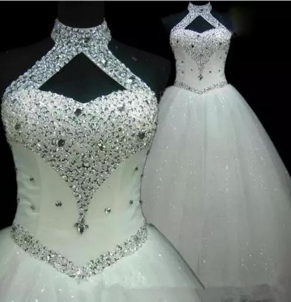 bridal gowns beach halter beading a line tulle plus size wedding dresses long princess qc10779320119, White
bridal gowns beach halter beading a line tulle plus size wedding dresses long princess qc10779320119, White