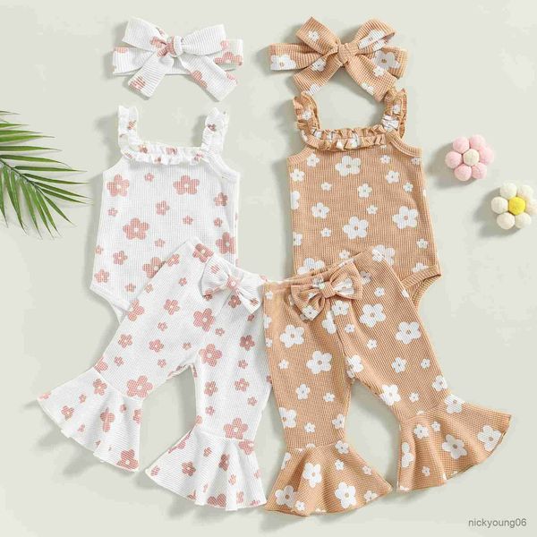 clothing sets infant newborn baby girls summer outfit set sleeveless floral sling romper and bowknot flared pants headband, White
clothing sets infant newborn baby girls summer outfit set sleeveless floral sling romper and bowknot flared pants headband, White