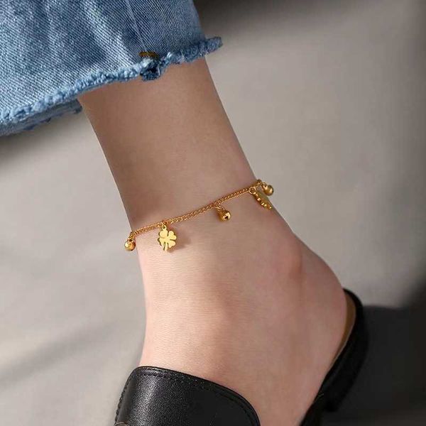 anklets fashion four-leaf flower and bell anklet for women's stainless steel gold colour women's jewelry anklet wholesale aa230530, Red;blue
anklets fashion four-leaf flower and bell anklet for women's stainless steel gold colour women's jewelry anklet wholesale aa230530, Red;blue