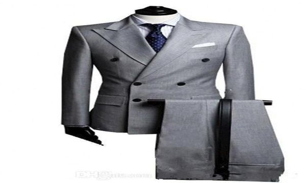 new doublebreasted side vent light grey groom tuxedos peak lapel groomsmen mens wedding tuxedos prom suits jacketpantstie6788544, Black;gray
new doublebreasted side vent light grey groom tuxedos peak lapel groomsmen mens wedding tuxedos prom suits jacketpantstie6788544, Black;gray
