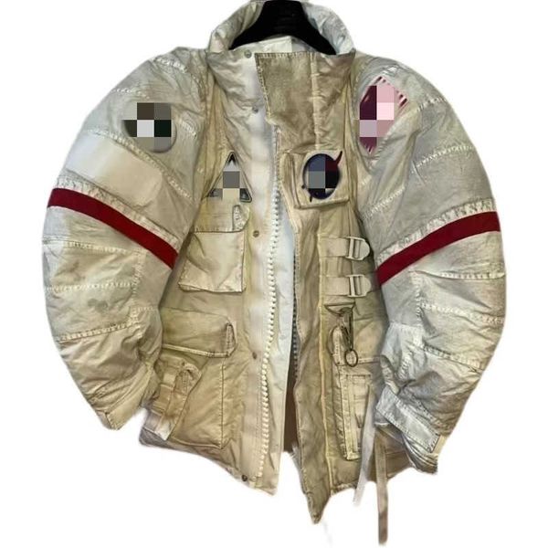 space suit, astronaut down jacket, autumn and winter loose and thickened standing collar, mid length white jacket, Black
space suit, astronaut down jacket, autumn and winter loose and thickened standing collar, mid length white jacket, Black