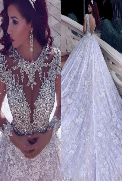 gorgeous saudi arabic long sleeve wedding dresses beaded crystal bodies lace cathedral train plus size bridal gowns vestidos de no7560095, White
gorgeous saudi arabic long sleeve wedding dresses beaded crystal bodies lace cathedral train plus size bridal gowns vestidos de no7560095, White