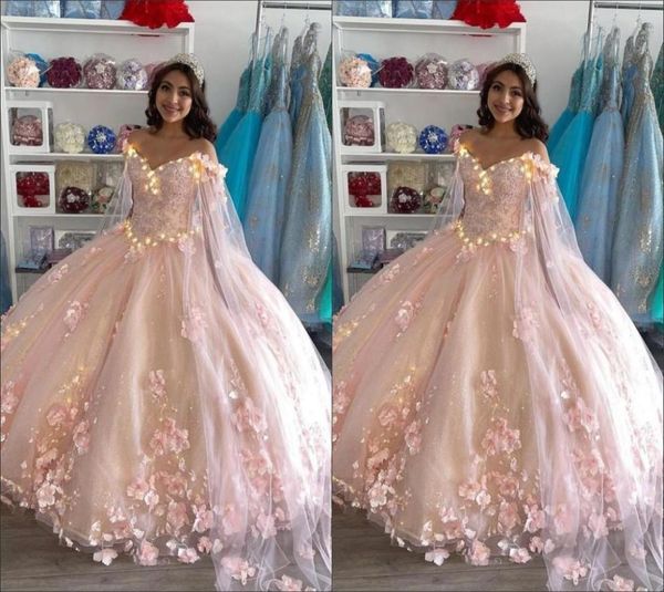 romantic blush pink embroidered quinceanera dresses 2021 ball gown with cape robe 3d floral flowers beaded long ruffled sweet 15 p3065572, Blue;red
romantic blush pink embroidered quinceanera dresses 2021 ball gown with cape robe 3d floral flowers beaded long ruffled sweet 15 p3065572, Blue;red