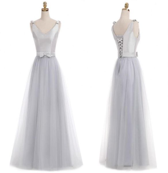 real 2021 silver junior bridesmaid dresses v neck sleeveless a line floor length long tulle with bow bridesmaid dresses1233558, Blue;red
real 2021 silver junior bridesmaid dresses v neck sleeveless a line floor length long tulle with bow bridesmaid dresses1233558, Blue;red