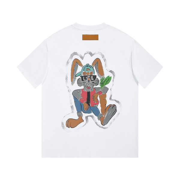 23ss new made in italy woman men's t-shirts high end classic graffiti cartoon hand-painted rabbit printed short sleeve summer breathabl, White;black
23ss new made in italy woman men's t-shirts high end classic graffiti cartoon hand-painted rabbit printed short sleeve summer breathabl, White;black