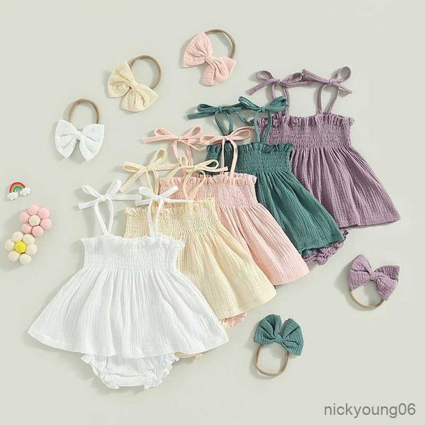 clothing sets 0-24m infant baby girl summer outfits solid sleeveless tie strap shirred shorts headband set, White
clothing sets 0-24m infant baby girl summer outfits solid sleeveless tie strap shirred shorts headband set, White