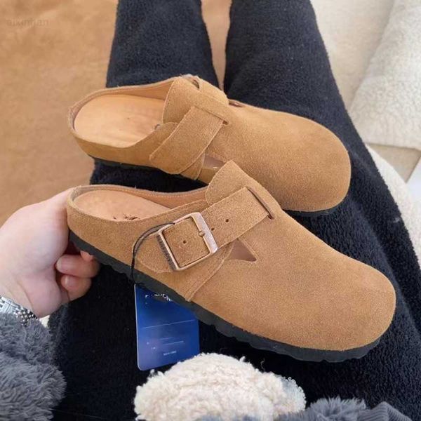 boken spring slippers women's new cowhide baotou genuine leather casual shoes anti slip happy car outdoor buckle summer, Black
boken spring slippers women's new cowhide baotou genuine leather casual shoes anti slip happy car outdoor buckle summer, Black